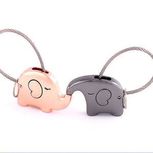 Save The Elephant Love Keychain Set